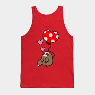 Sloth Valentine Balloon Tank Top